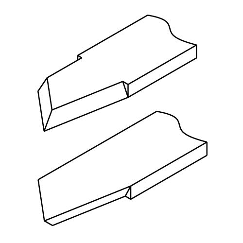 NAREX Standard Line virpošanas kalts, stūrainais skrubis, kreisais 817410